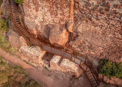 Escalera Castillo de Cervelló
